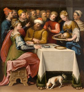 人々の聖母の礼拝堂、第2スパン北側、ベルナルディーノ・カンピ、ヘロデの宴 1569年 作： Bernardino Campi