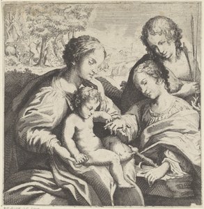 聖カタリナの神秘的な結婚 作： Bernardino Capitelli