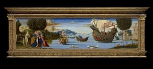 ポセイドンに犠牲にされたエナルスの最愛の人、1512年頃（テンペラ、油、木の上の金箔）
