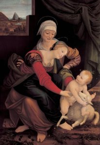 聖アンナ・セルブドリット 作： Bernardino Lanino