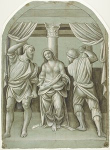 聖カタリナの鞭打ち 作： Bernardino Lanino