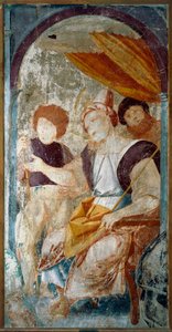 イタリア、ヴァラッロ、《鞭打ち》の絵画断片