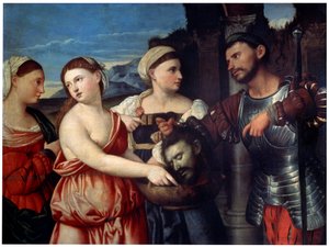 サロメ、16世紀 作： Bernardino Licinio