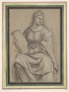 花瓶を持つ女性 作： Bernardino Licinio