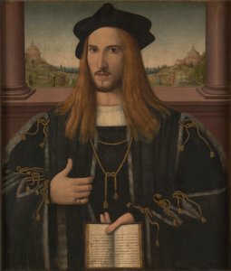 アルベルトピオの肖像、1512年 作： Bernardino Loschi