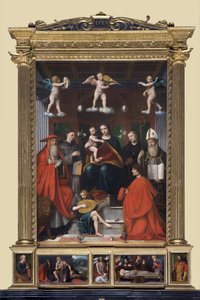聖なる会話、パラライモンディ、1517〜18年 作： Bernardino Luini