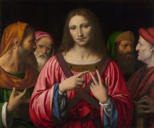 律法学者の間のイエス。 1515-30年頃 作： Bernardino Luini