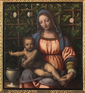 聖母子像（マドンナ・デル・ロゼート 作： Bernardino Luini
