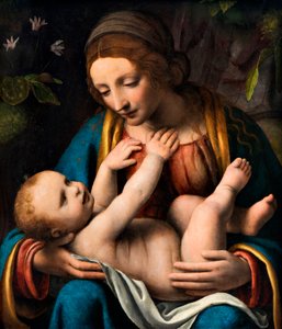 マドンナと子供、1515年から1523年。 作： Bernardino Luini