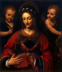 セントキャサリン、1527-1531。 作： Bernardino Luini