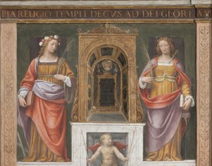 聖ローザと聖ジュスティナ 作： Bernardino Luini