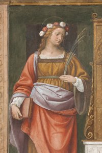 サン・ローズ（フレスコ画）（3497195の細部 作： Bernardino Luini