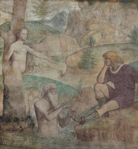 DriopeとTavaianoによってひどく慰められた、1513-1514。 作： Bernardino Luini