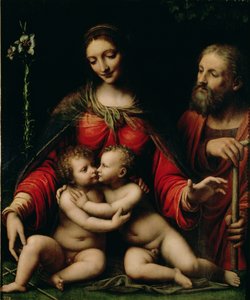 聖ヨハネと聖家族 作： Bernardino Luini