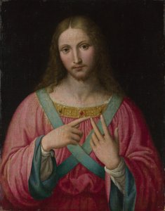 キリスト、1530年以降。 作： Bernardino Luini after .