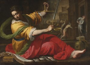 正義の寓意、1656 作： Bernardino Mei
