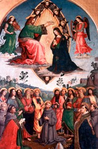 「聖母の戴冠式」、c1503 作： Bernardino Pinturicchio