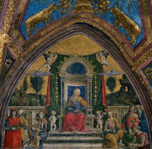 音楽、1492年から1494年。 作： Bernardino Pinturicchio