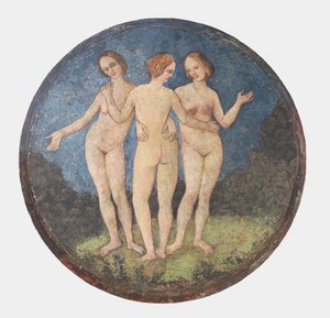 三美神、カリフォルニア州。 1509年。 作： Bernardino Pinturicchio