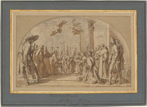 祝福されたブオナギウンタ・マネッティの死 作： Bernardino Poccetti
