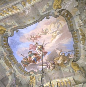 時間の寓話、1760年頃 作： Bernardino and Galliari Galliari