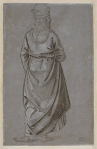 後ろから見た男 作： Bernardino di Betto Pinturicchio