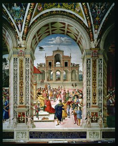Aeneas Sylvius Piccolomini (1405-64) は、1442 年にフリードリヒ 3 世 (1415-93) によって桂冠詩人になりました。