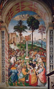 教皇ピウス（Pius）2世の生涯（エネア・シルビオ・ピッコロミーニ 作： Bernardino di Betto Pinturicchio