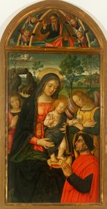 ベルナルディーノ・ピントゥリッキオ（1452年頃～1513年頃）作「平和の聖母」 油彩・パネル