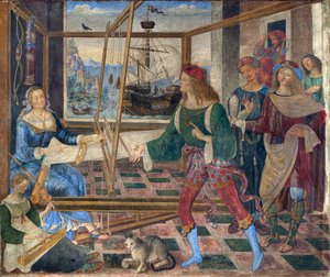 ユリシーズのペネロペへの帰還 作： Bernardino di Betto Pinturicchio