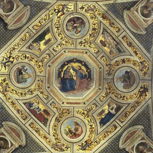 長老の保管庫、サンタマリアデルポポロ、ローマ、1484-92年 作： Bernardino di Betto Pinturicchio