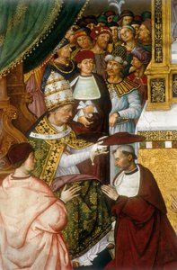 Vie du pope Pio (Pie) II (Enea Silvio Piccolomini) 作： Bernardino di Betto Pinturicchio