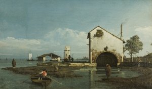 カプリッチョ「ラグーン」1743年頃（油彩・キャンバス 作： Bernardo Bellotto