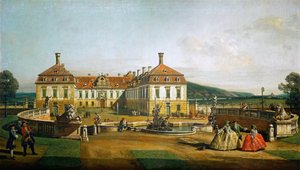 インペリアルプレジャーパレスシュロスホフ、エーレンホフザイト 作： Bernardo Bellotto