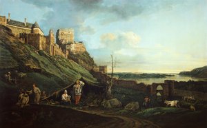 Castelo Devin, de Bernardo Bellotto, conhecido como Canaletto (1721-1780) 作： Bernardo Bellotto