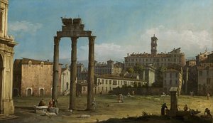 フォーラムの遺跡、ローマ 作： Bernardo Bellotto