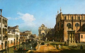 カンポ ディ SS。 ジョンとポール、ベニス、17431747。 作： Bernardo Bellotto
