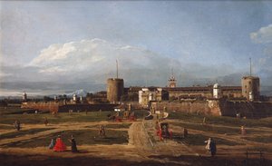 ミラノのスフォルツェスコ城、1744年頃 作： Bernardo Bellotto