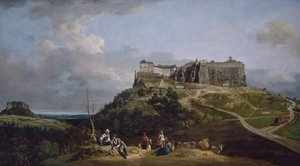 ケーニヒシュタインの要塞、1756-1758。 作： Bernardo Bellotto