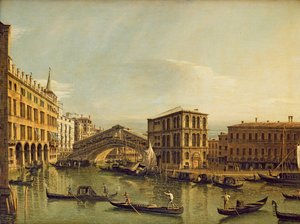 大運河、ヴェネツィア 作： Bernardo Bellotto