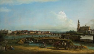 ドレスデンの中央教会、1748年