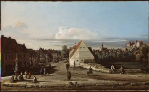 ゾンネンシュタインの要塞とピルナの眺め、1755-65 作： Bernardo Bellotto