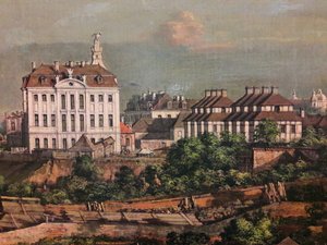 王宮からのワルシャワの眺め（詳細） 作： Bernardo Bellotto