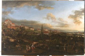 オルディナツキ宮殿とワルシャワの眺め、1772年