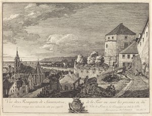 ゾンネンシュタイン城壁の眺め 作： Bernardo Bellotto