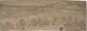 岸辺の騎手 作： Bernardo Castello