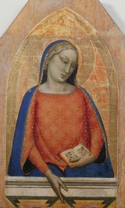 Magnificat のマドンナ、1335 年頃。 作： Bernardo Daddi