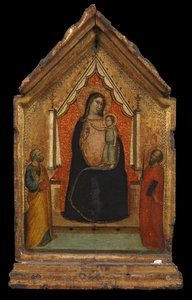 聖ペテロと聖パウロの聖母子、1340年頃 作： Bernardo Daddi