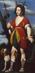 アクテオン（キャンバスに油彩） 作： Bernardo Strozzi