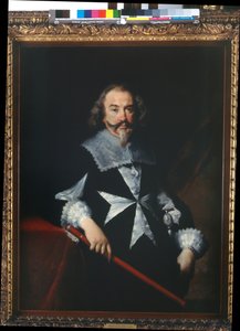マルタ騎士団の肖像（Scipione Papafava？）、C.1629（キャンバスに油彩） 作： Bernardo Strozzi